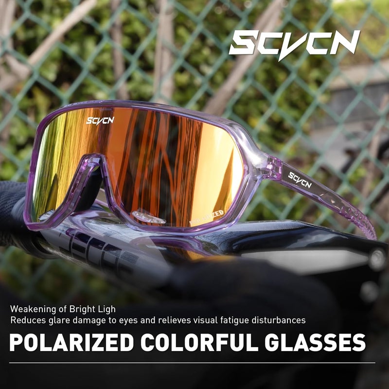 SCVCN Photochromic Cycling Glasses Men Women Clear Sports Sunglasses UV400 Protection for Cycling Running mtb DZ-S63 - Image 3
